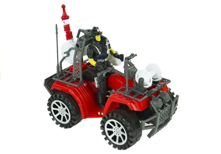 Vatrogasni Set Za Djecu, Kamion 49 Cm, Quad I Kaciga 7