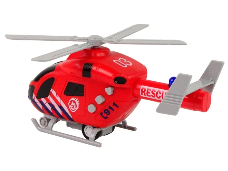 Vatrogasni Spasilački Helikopter S Crvenim Zvučnim Svjetlima, Propeleri 2