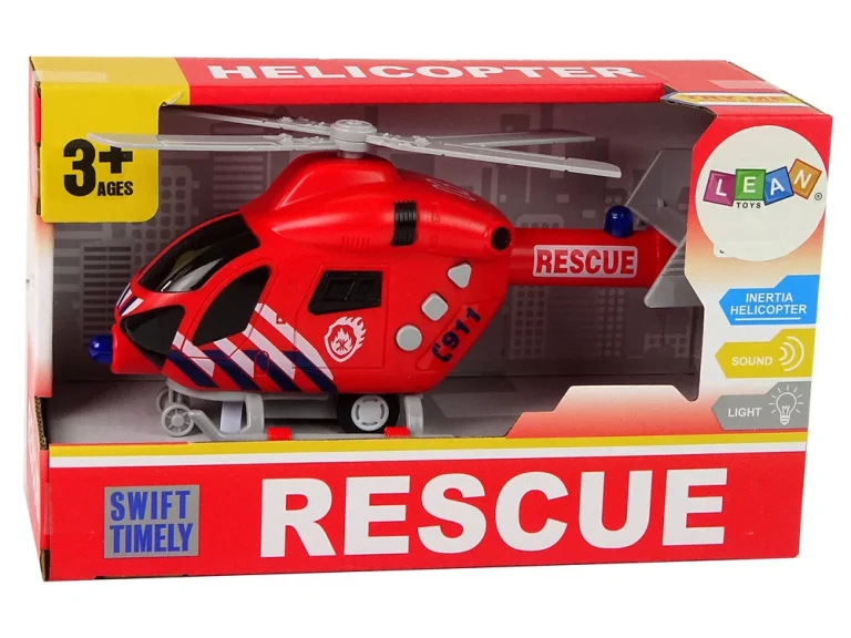 Vatrogasni Spasilački Helikopter S Crvenim Zvučnim Svjetlima, Propeleri 4