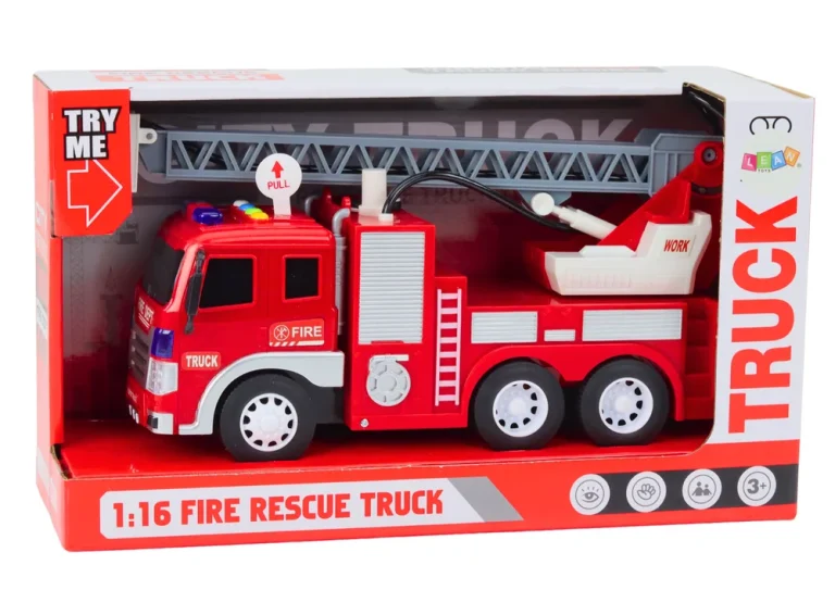 Vatrogasno Vozilo S Bumom 1:16, Vodeni Sprej, Crveno 4