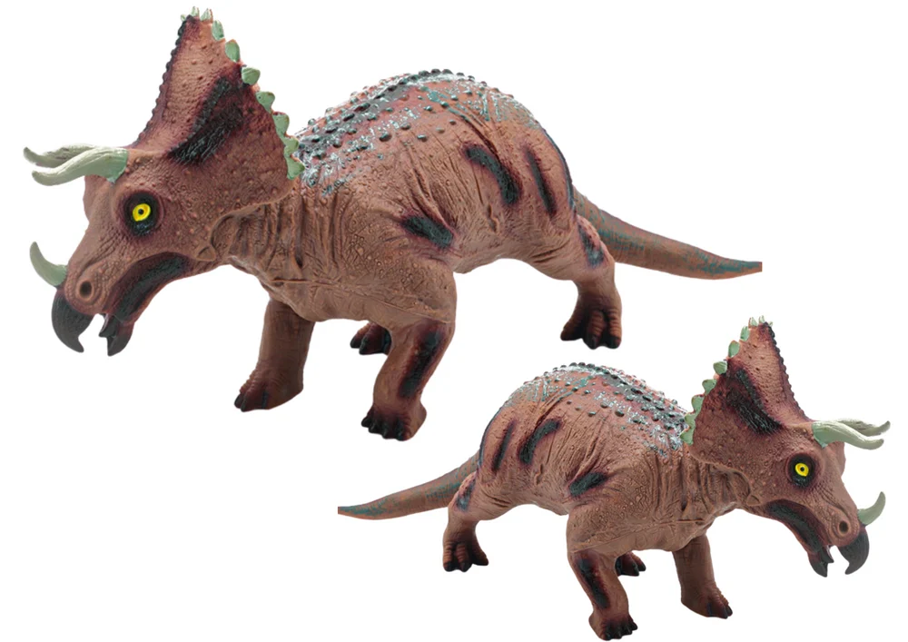 Velika Figurica Triceratops Sa Zvukom, Smeđa 1