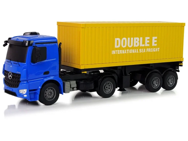Veliki R/c Kamion Mercedes Arocs Plavi 1:20 Kontejner Dug 58 Cm 2