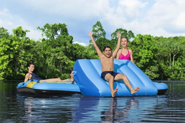 Veliki Napuhani Hydro Force Otok Za Plivanje Za 5 Osoba Bestway + Tobogan 365x295x77cm + Tobogan 5
