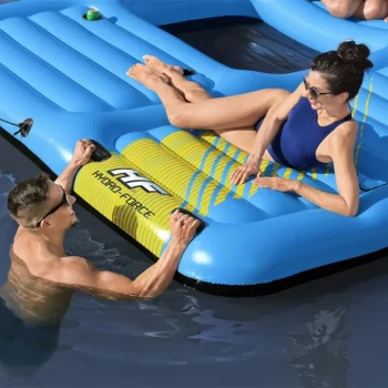 Veliki Napuhani Hydro Force Otok Za Plivanje Za 5 Osoba Bestway + Tobogan 365x295x77cm + Tobogan 7