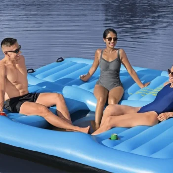 Veliki Napuhani Hydro Force Otok Za Plivanje Za 5 Osoba Bestway + Tobogan 365x295x77cm + Tobogan 8
