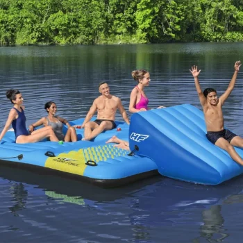 Veliki Napuhani Hydro Force Otok Za Plivanje Za 5 Osoba Bestway + Tobogan 365x295x77cm + Tobogan 9