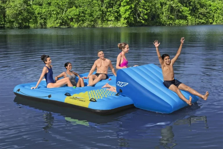 Veliki Napuhani Hydro Force Otok Za Plivanje Za 5 Osoba Bestway + Tobogan 365x295x77cm + Tobogan 9
