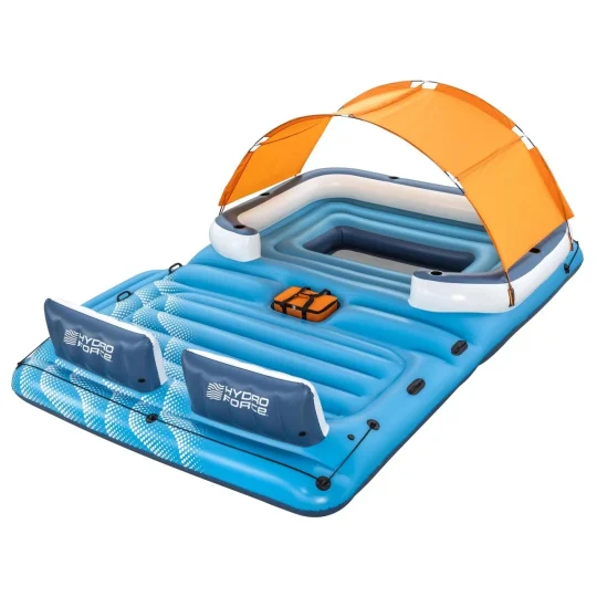Veliki Otok Za Plivanje Za 6 Osoba Bestway 373x264x73cm + Krov + Termo Torba + Mrežasto Dno + Nasloni 1