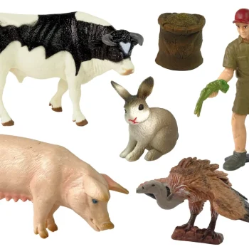 Veliki Set Farmi: životinje + Farmer, 10 Dijelova 2