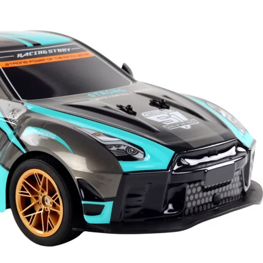 Veliki Sportski Automobil Na Daljinsko Upravljanje 1:10 Tirkizno Crni 1