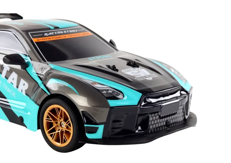 Veliki Sportski Automobil Na Daljinsko Upravljanje 1:10 Tirkizno Crni 1