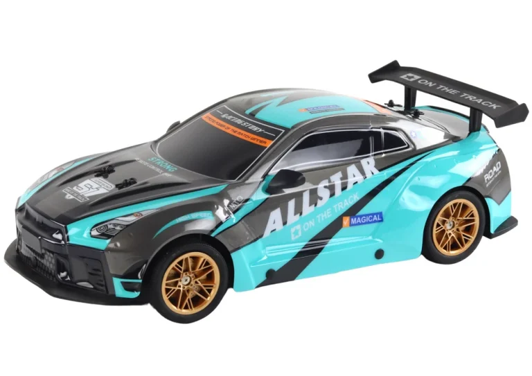 Veliki Sportski Automobil Na Daljinsko Upravljanje 1:10 Tirkizno Crni 3