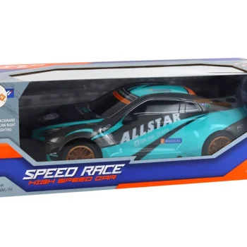 Veliki Sportski Automobil Na Daljinsko Upravljanje 1:10 Tirkizno Crni 4