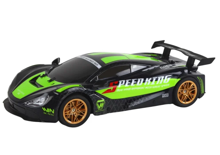 Veliki Sportski Automobil Na Daljinsko Upravljanje 1:10 Zeleno Crni 3