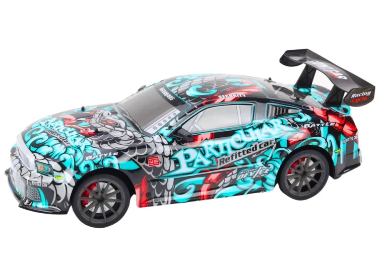 Veliki Sportski Automobil Na Daljinsko Upravljanje Rc 1:8 Svjetla Zvukovi Grafiti 2