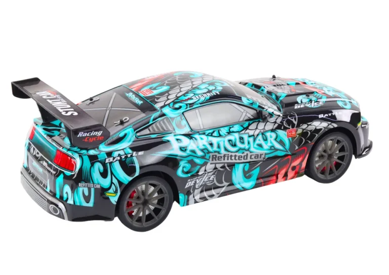 Veliki Sportski Automobil Na Daljinsko Upravljanje Rc 1:8 Svjetla Zvukovi Grafiti 3