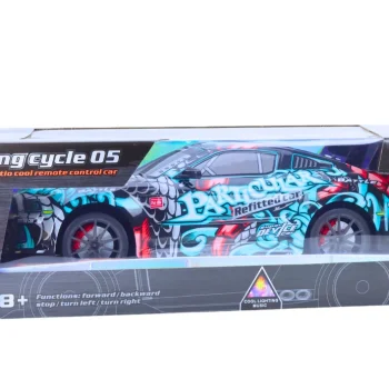Veliki Sportski Automobil Na Daljinsko Upravljanje Rc 1:8 Svjetla Zvukovi Grafiti 5
