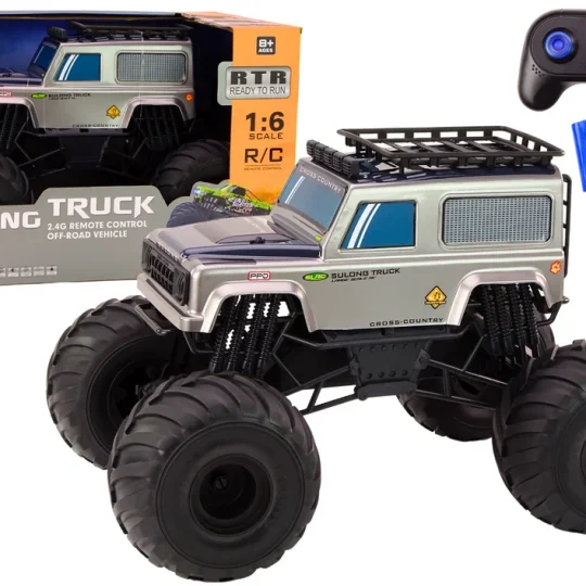 Veliki Terenski Suv Na Daljinsko Upravljanje 2.4g Rc 1:6 Sivi 1