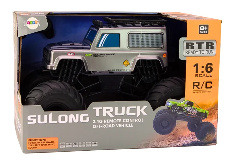 Veliki Terenski Suv Na Daljinsko Upravljanje 2.4g Rc 1:6 Sivi 5