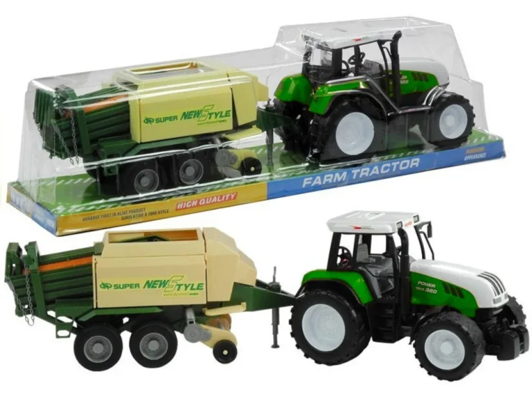 Veliki Traktor S Prikolicom Poljoprivredni Stroj 65 Cm 2