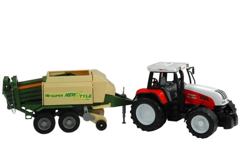 Veliki Traktor S Prikolicom Poljoprivredni Stroj 65 Cm 3