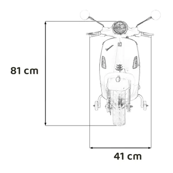Vespa Roma Skuter Na Akumulator, Crveni Motor Na Akumulator 2