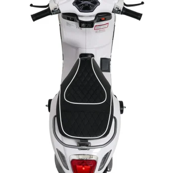 Vespa Roma Skuter Vozilo Bijeli Motocikl Za Djecu, Bijela Motor Na Akumulator 11