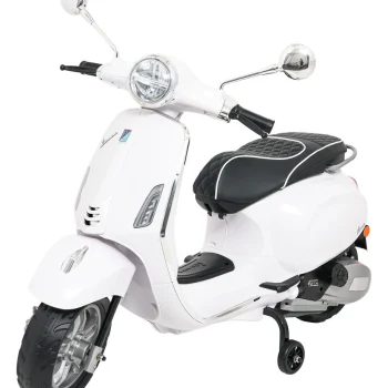 Vespa Roma Skuter Vozilo Bijeli Motocikl Za Djecu, Bijela Motor Na Akumulator 12