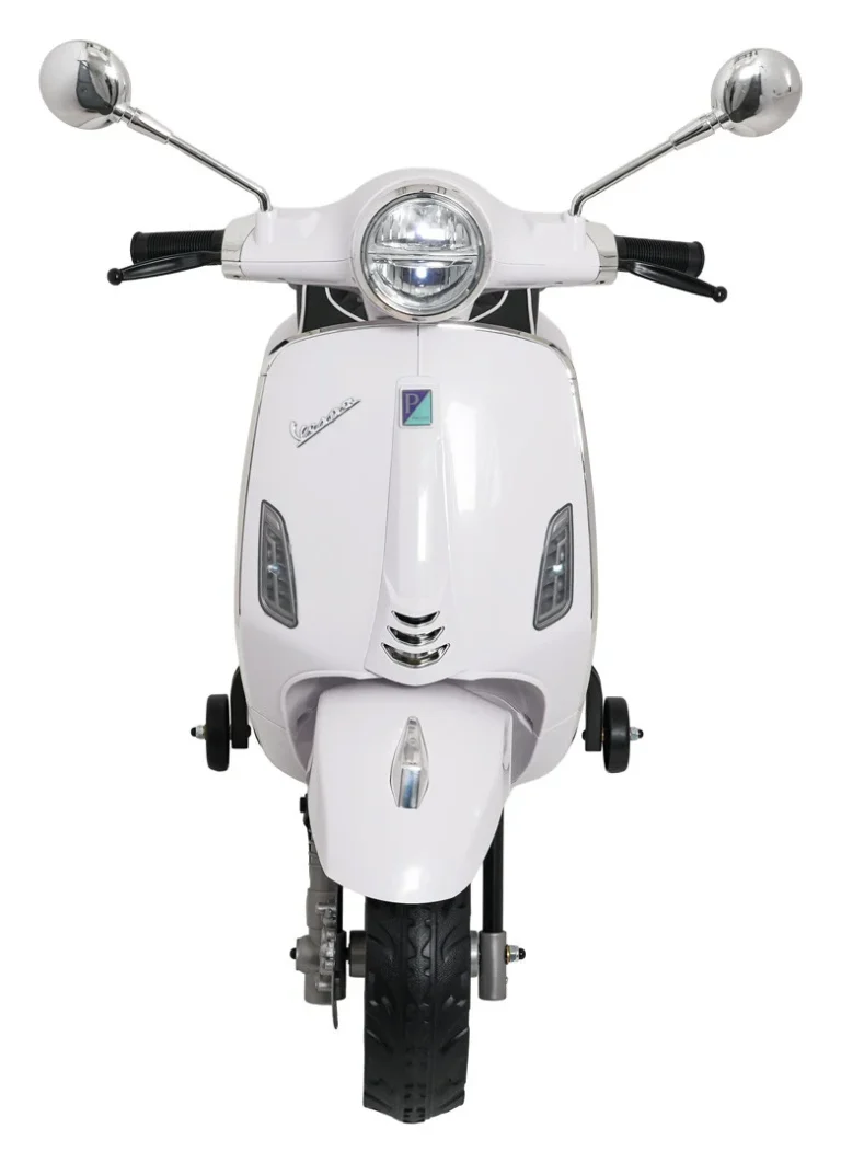 Vespa Roma Skuter Vozilo Bijeli Motocikl Za Djecu, Bijela Motor Na Akumulator 13