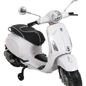 Vespa Roma Skuter Vozilo Bijeli Motocikl Za Djecu, Bijela Motor Na Akumulator 14