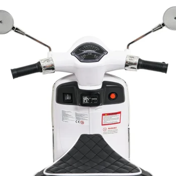 Vespa Roma Skuter Vozilo Bijeli Motocikl Za Djecu, Bijela Motor Na Akumulator 15