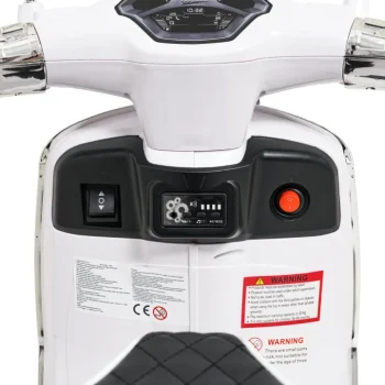 Vespa Roma Skuter Vozilo Bijeli Motocikl Za Djecu, Bijela Motor Na Akumulator 16