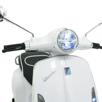 Vespa Roma Skuter Vozilo Bijeli Motocikl Za Djecu, Bijela Motor Na Akumulator 23