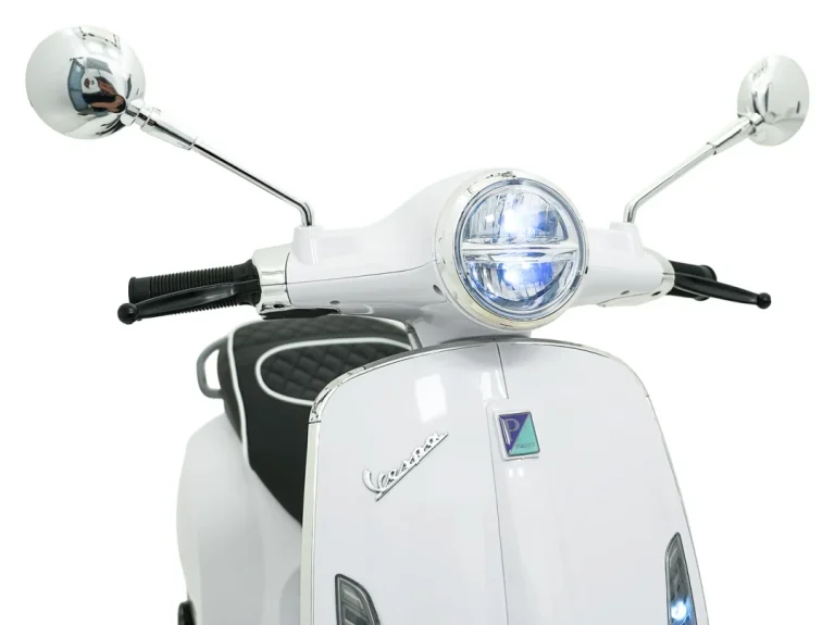 Vespa Roma Skuter Vozilo Bijeli Motocikl Za Djecu, Bijela Motor Na Akumulator 23