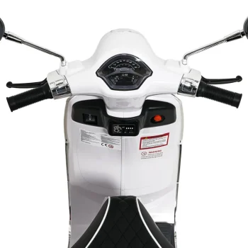 Vespa Roma Skuter Vozilo Bijeli Motocikl Za Djecu, Bijela Motor Na Akumulator 27