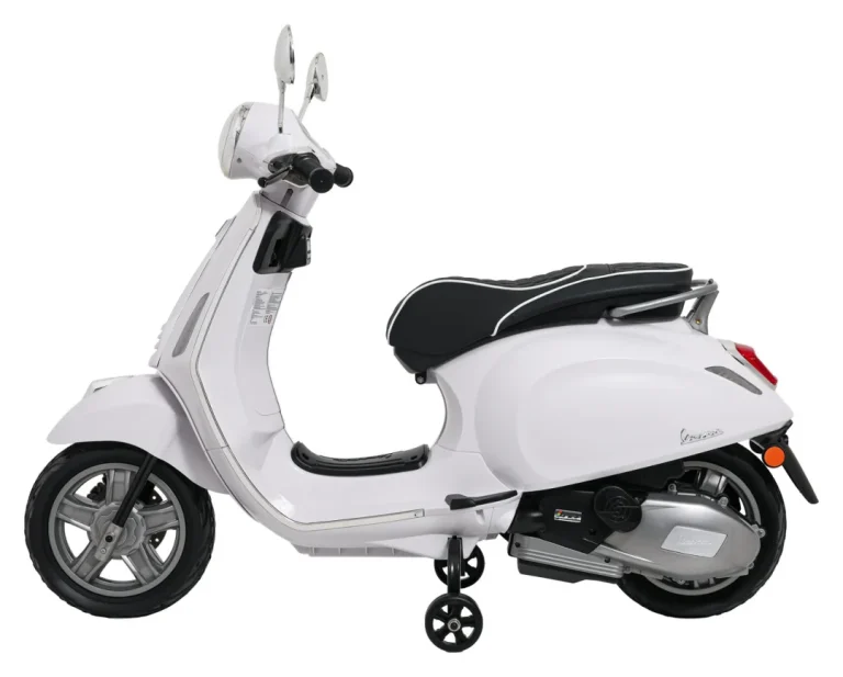 Vespa Roma Skuter Vozilo Bijeli Motocikl Za Djecu, Bijela Motor Na Akumulator 6