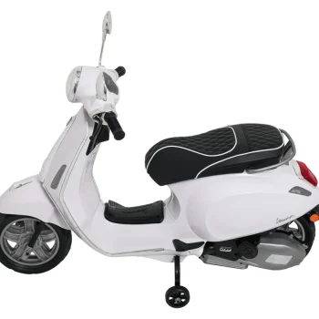 Vespa Roma Skuter Vozilo Bijeli Motocikl Za Djecu, Bijela Motor Na Akumulator 7