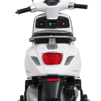 Vespa Roma Skuter Vozilo Bijeli Motocikl Za Djecu, Bijela Motor Na Akumulator 9