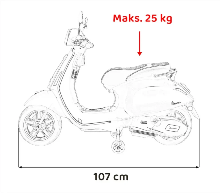 Vespa Roma Skuter Na Akumulator, žuti Motor Na Akumulator 3