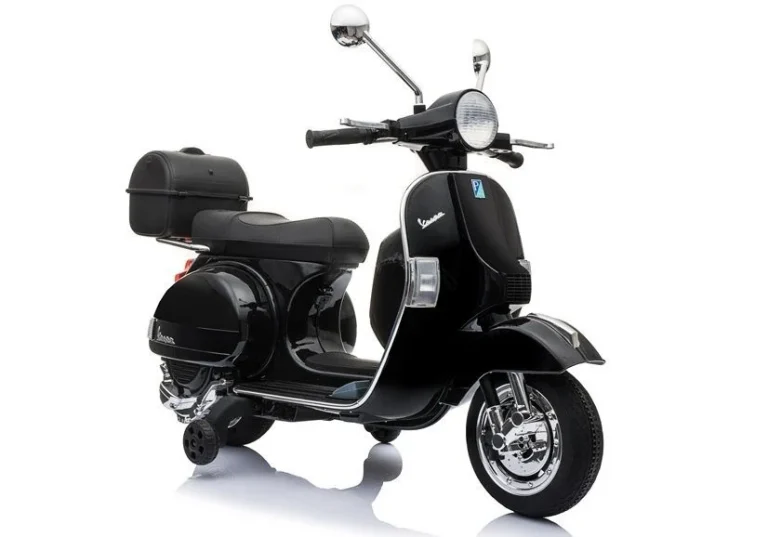 Vespa Scooter Električni Motocikl Crni Motor Na Akumulator 1