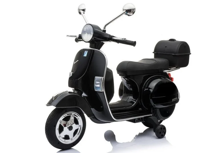 Vespa Scooter Električni Motocikl Crni Motor Na Akumulator 5