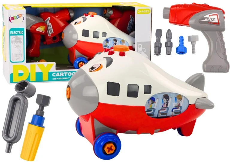 Vijčani Avion Diy Crveni 1