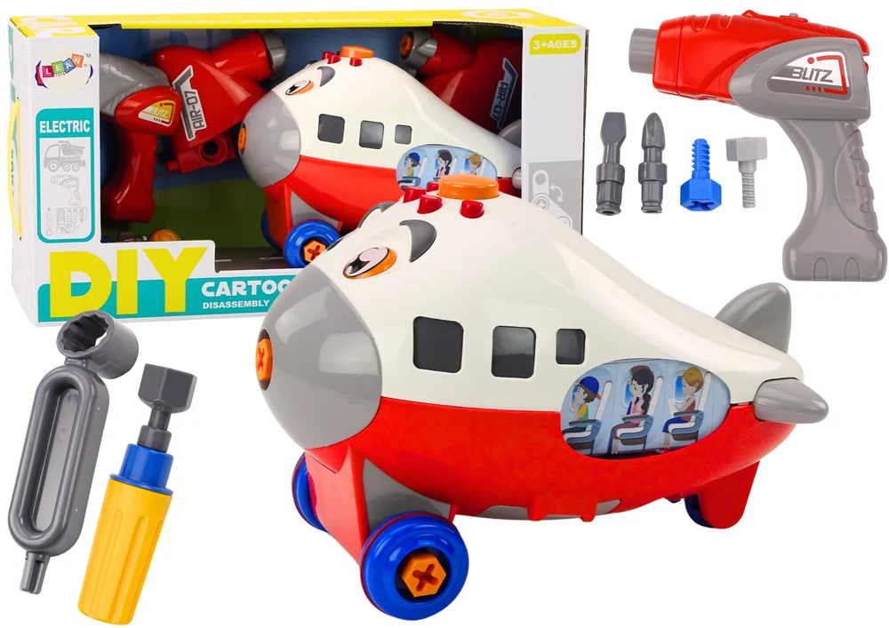 Vijčani Avion Diy Crveni 1