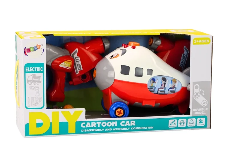 Vijčani Avion Diy Crveni 4