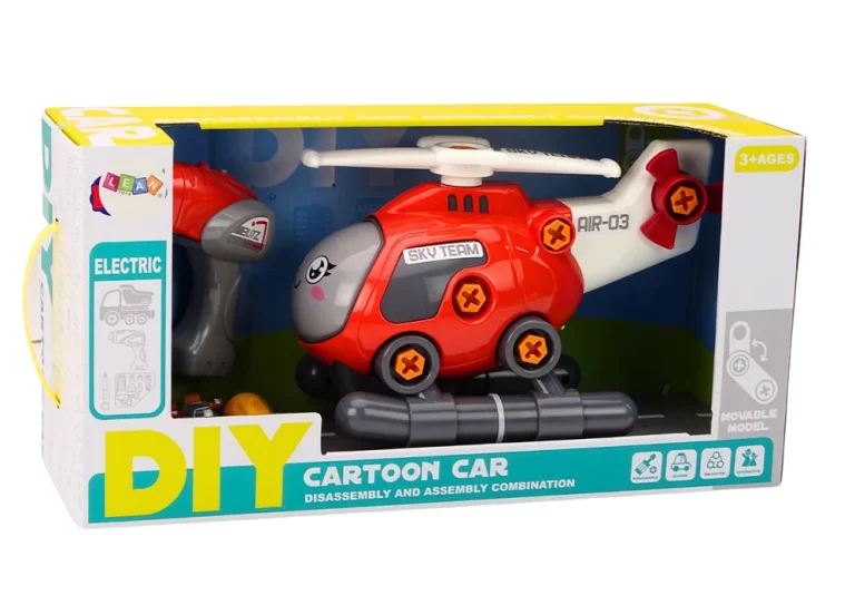 Vijčani Helikopter Diy Crveni 4
