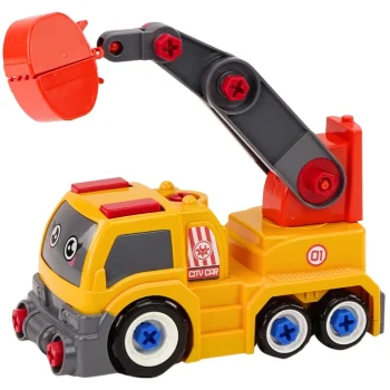 Vijčani Kamion S Dizalicom Diy Narančasti 3