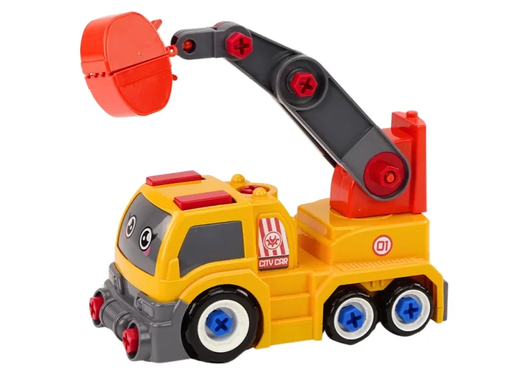 Vijčani Kamion S Dizalicom Diy Narančasti 3