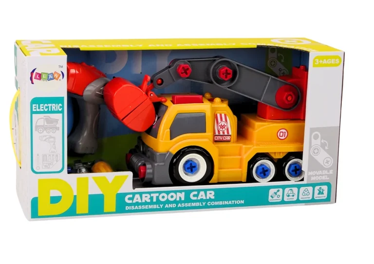 Vijčani Kamion S Dizalicom Diy Narančasti 5