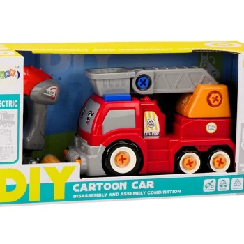 Vijčani Kamion S Kranom Diy Crveni 4