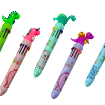 Višebojna Automatska Olovka S Dinosaurima, Miješana U 10 Boja 2